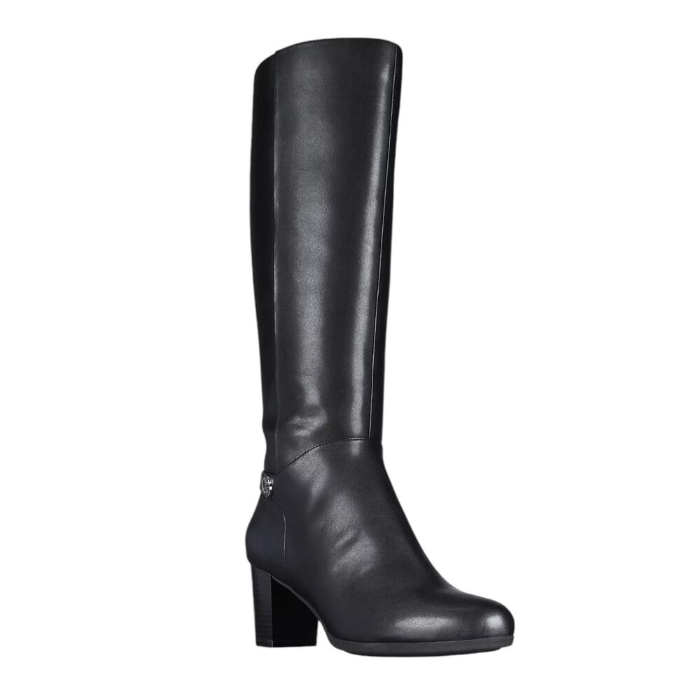 Giani Bernini Women's Adonnys Memory Foam Knee High Dress Boots Black Size 6 1/2